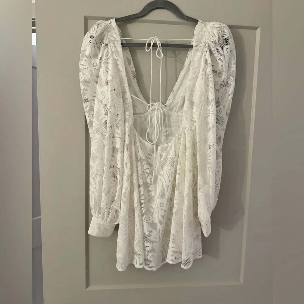 White Lace Dress - Picture 4 of 5